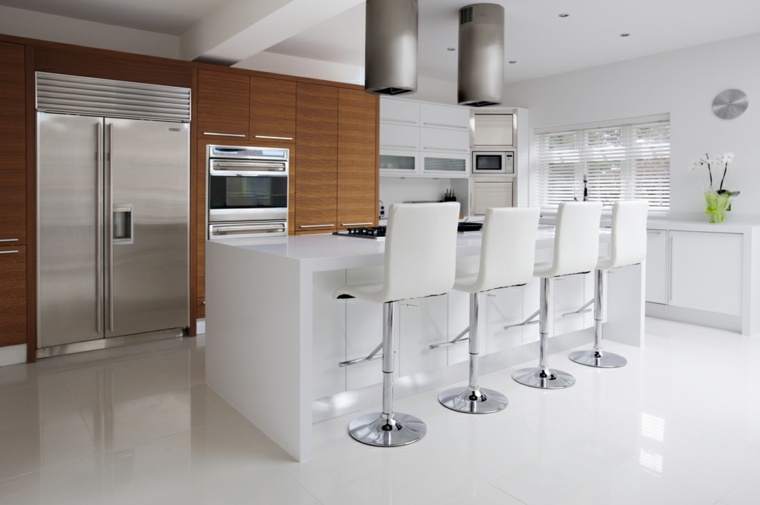 contemporary white kitchen cabinet