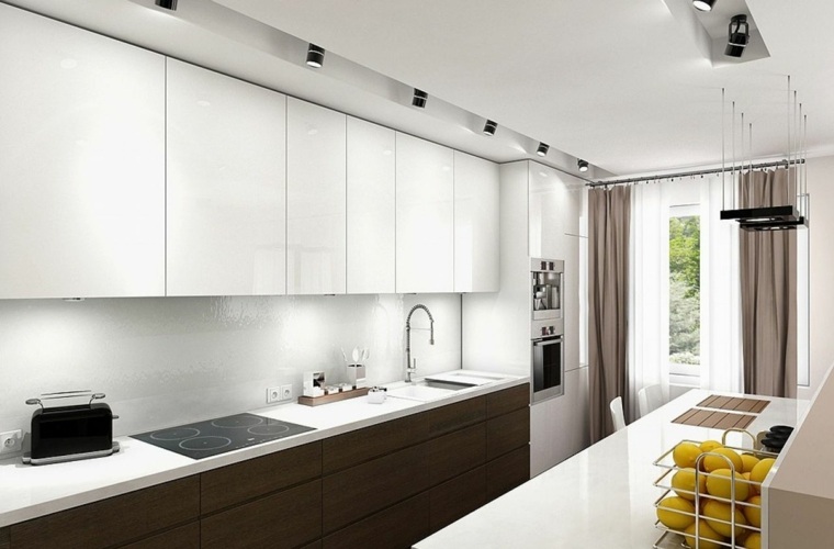 black and white kitchen furniture