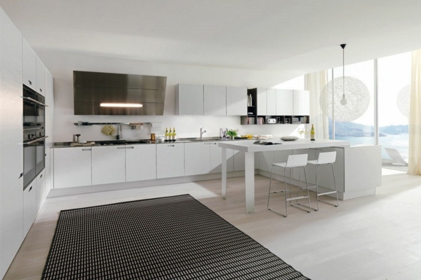 interesting white kitchen design