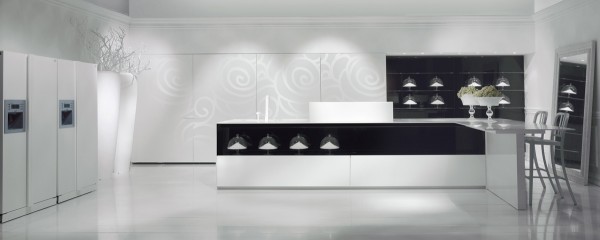 white kitchen minimalist design