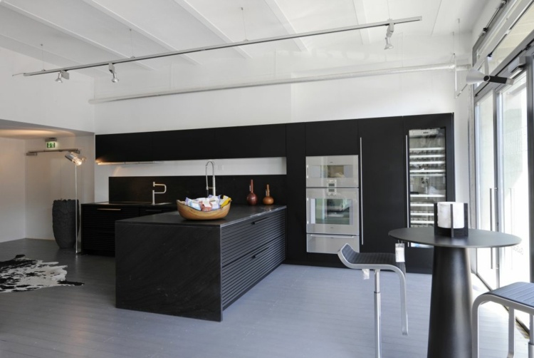 white and black kitchen design