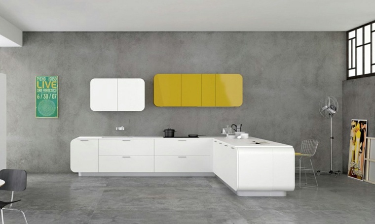 white kitchen lacquered ultra modern design