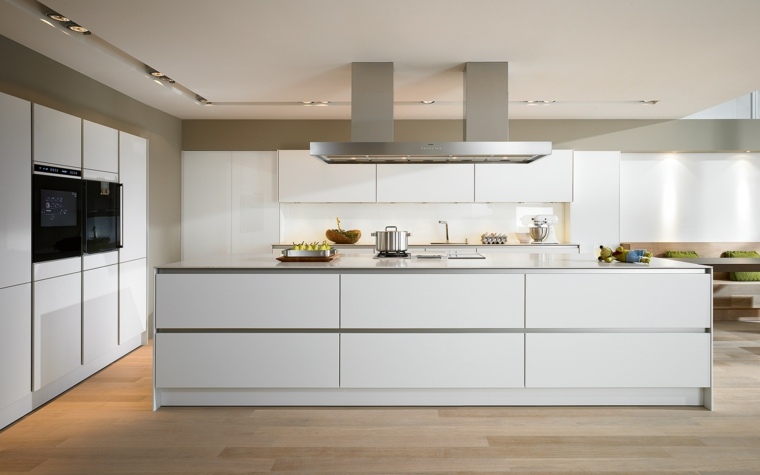 lacquered white kitchen island large