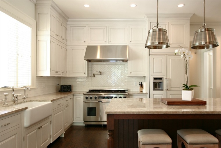 white kitchens lamp style bistro