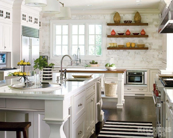 white kitchen traditional style