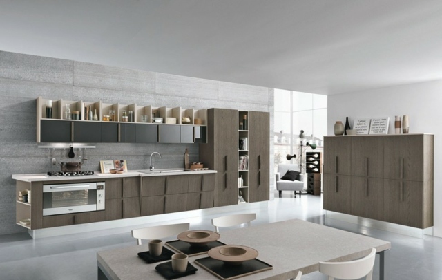 modern deco wood kitchen