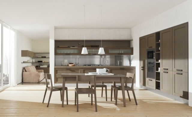 traditional deco wood kitchen