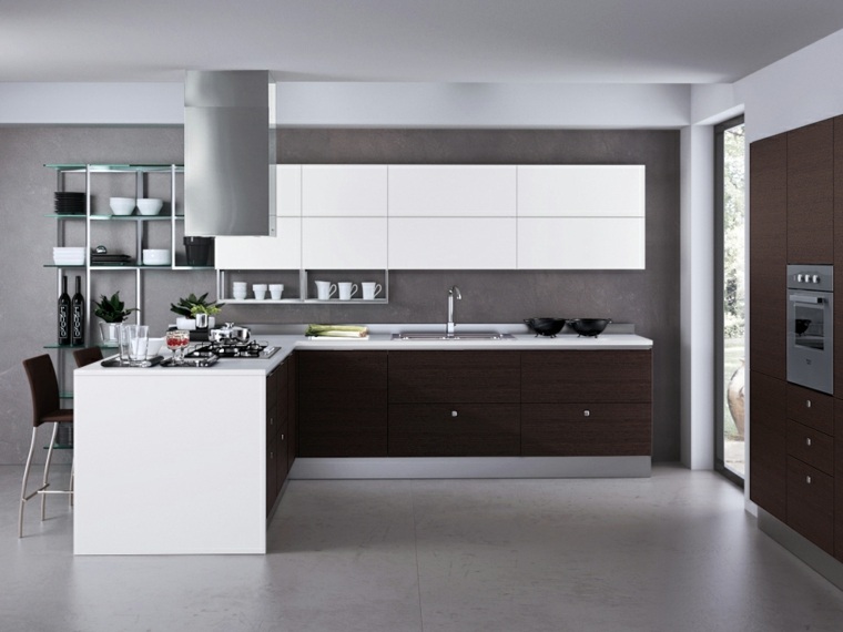 kitchen design furniture wood hood aspirante idea arrange