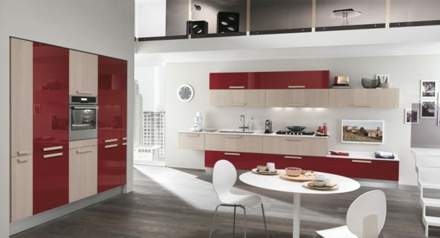 kitchen wood lacquered colombinicasa