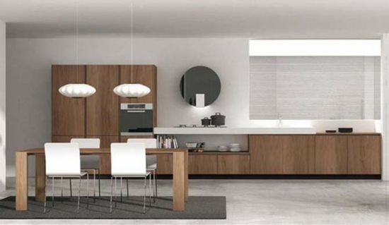 minimalist wood kitchen design