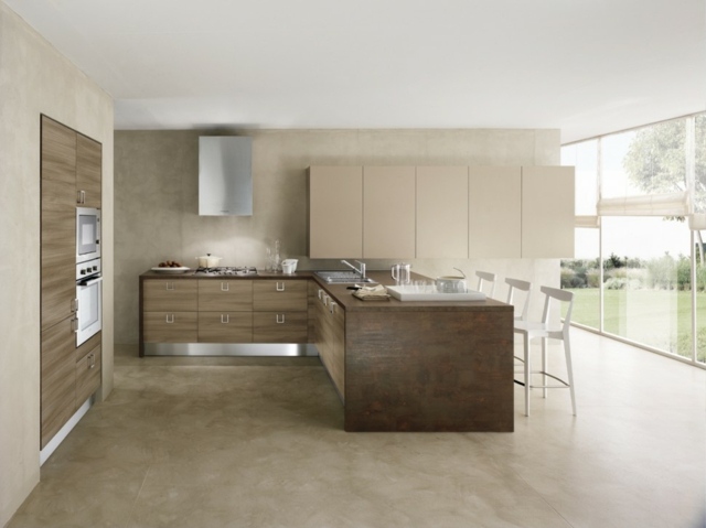 modern wood kitchen Colombinicasa