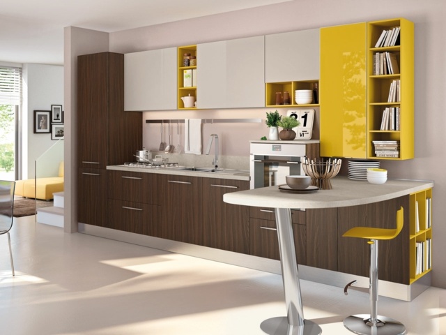 kitchen muliticolore wood