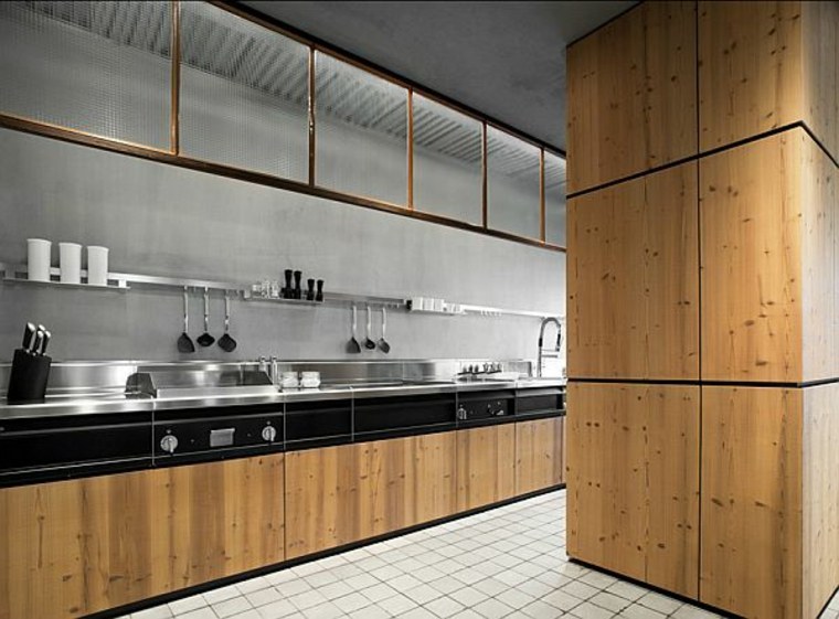 black kitchen wood deco idea wood black design wall gray