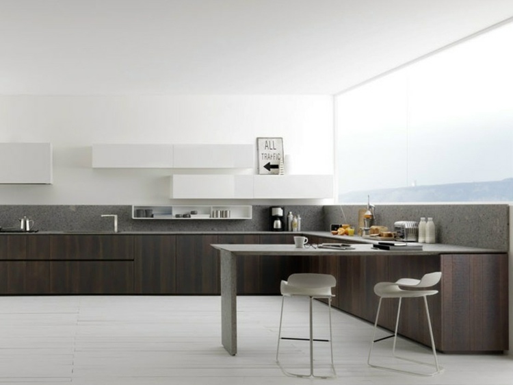 kitchen wood walnut Zampieri Cucine