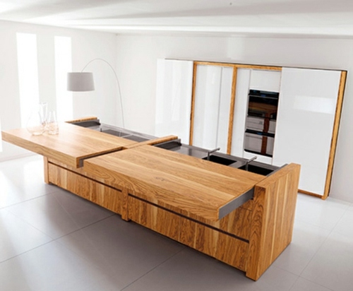 ultra modern wood kitchen