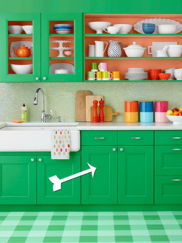 green kitchen furniture design wood idea layout colors deco shelves wood color kitchen