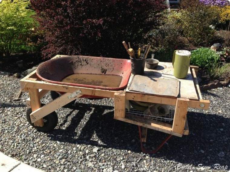 kitchen wheelbarrow on wheels