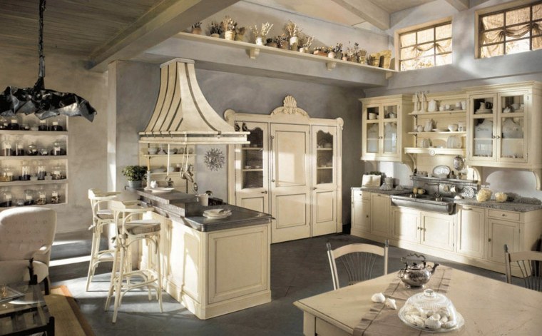 kitchen countryside wood pastel colors