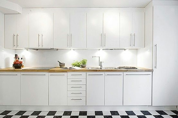kitchen tile black white