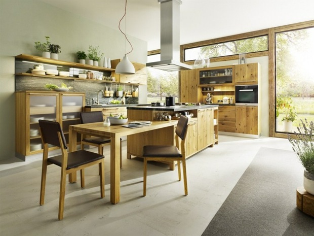 pale green wood kitchen Team7