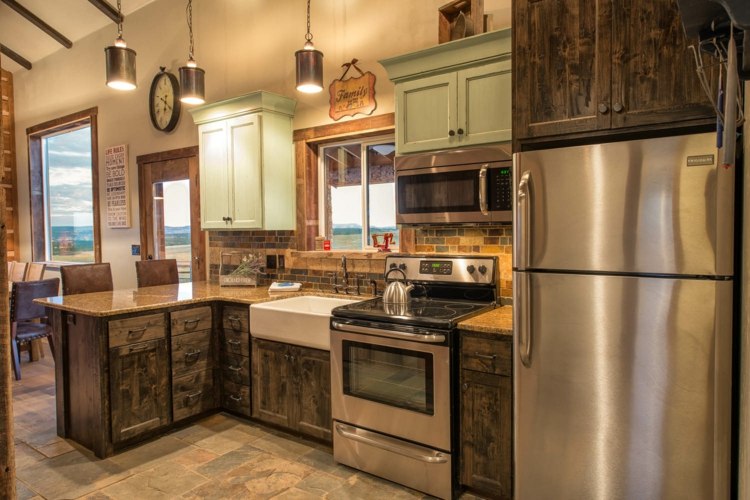 kitchen modern rustic charm