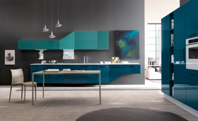 kitchen colombinicasa laquee turquoise