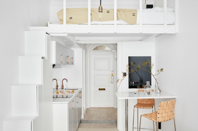 compact kitchen layout small studios