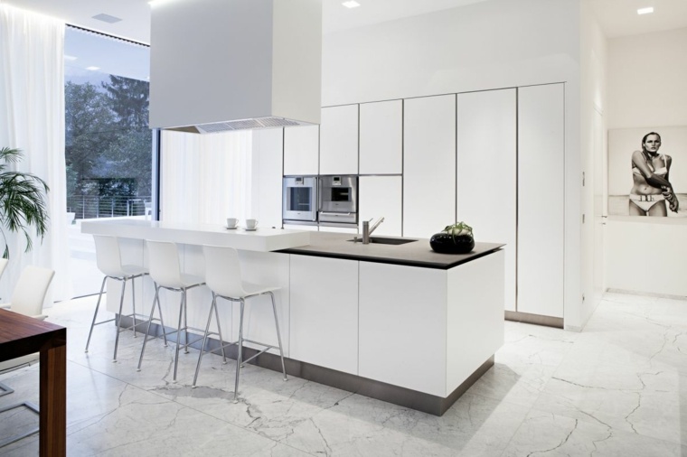 modern white contemporary kitchen