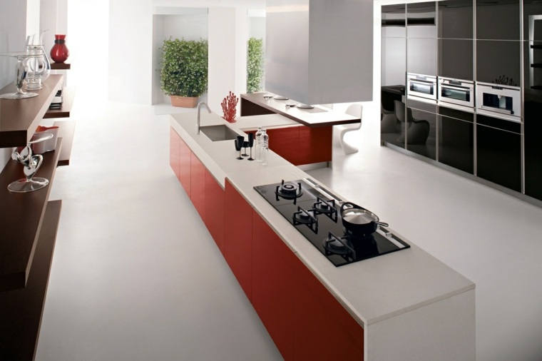 modern kitchen corian counter