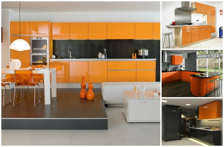 kitchen color orange ideas