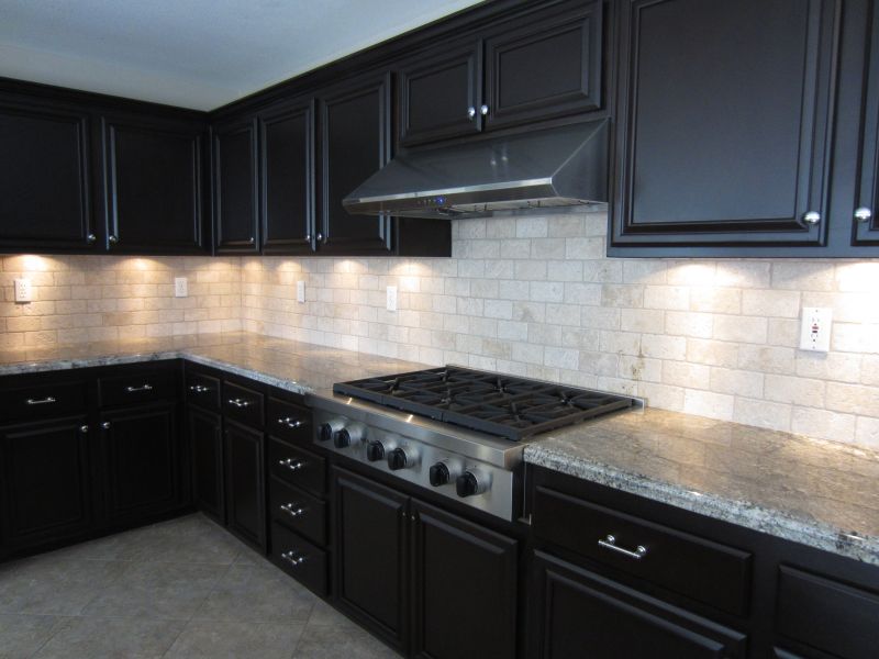 kitchen color taupe lights marble wood