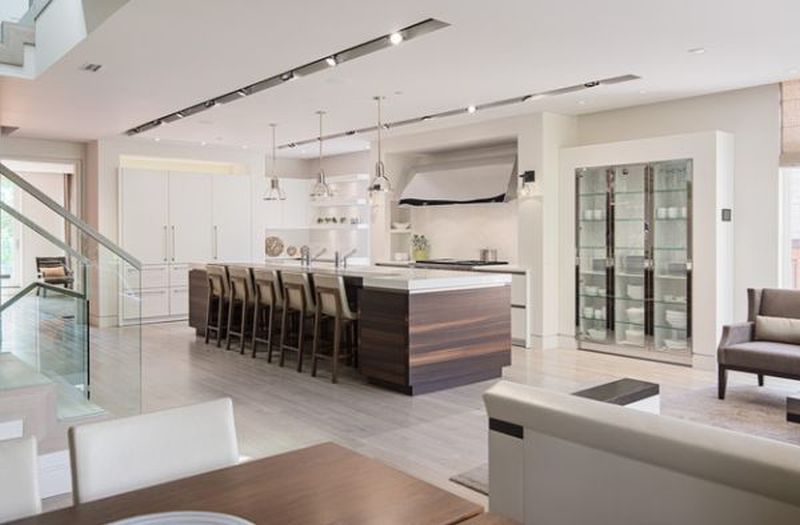 kitchen colors white gray modern brown