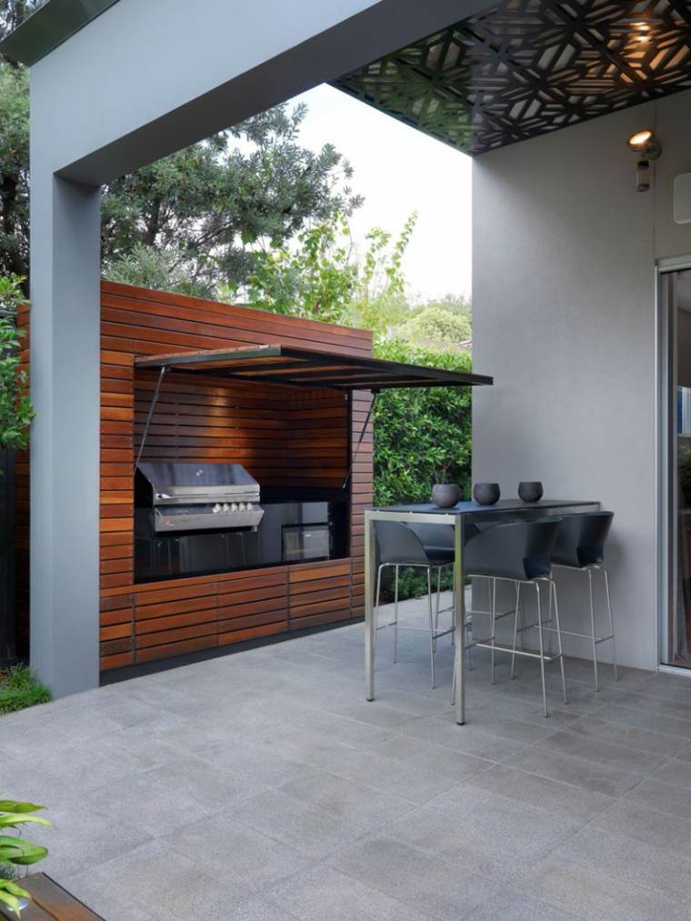 summer kitchen outdoor barbecue space take lunch dinners