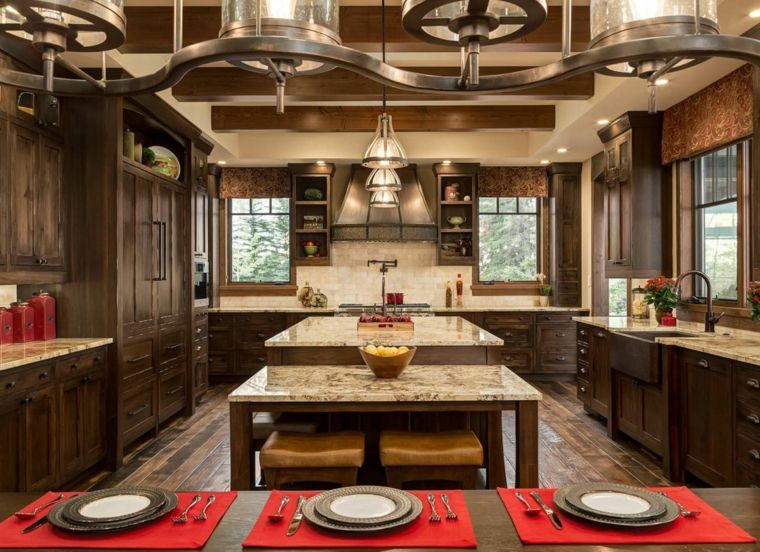 charming kitchen interior deco country chic