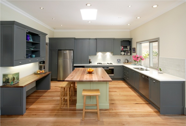 gray charming kitchen