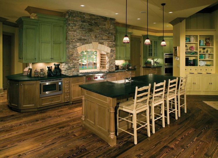 charming island kitchen