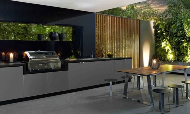 luxurious modern spacious garden kitchen