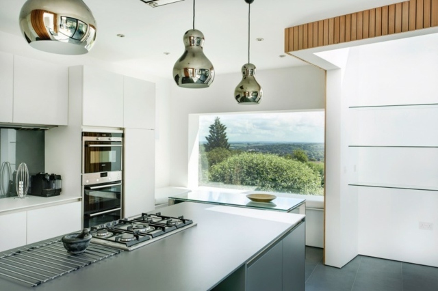 kitchen deco white gray