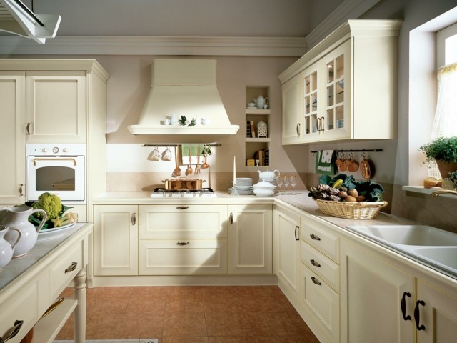 dapur deco putih retro