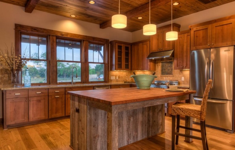 kitchen deco wood style countryside