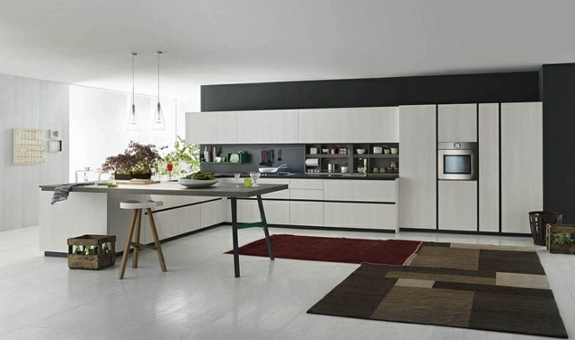 contemporary minimalist kitchen deco