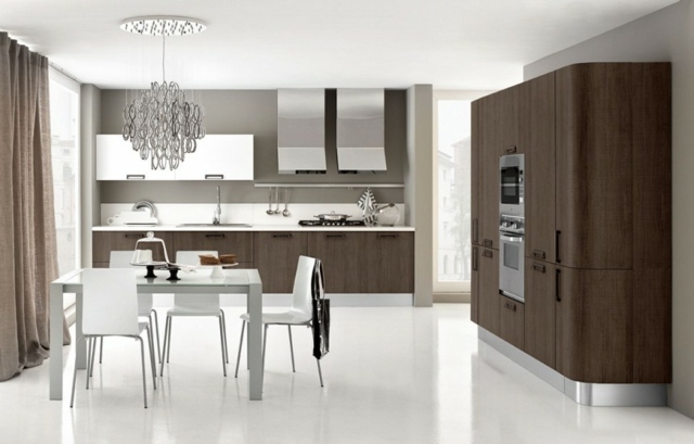 contrasting kitchen deco