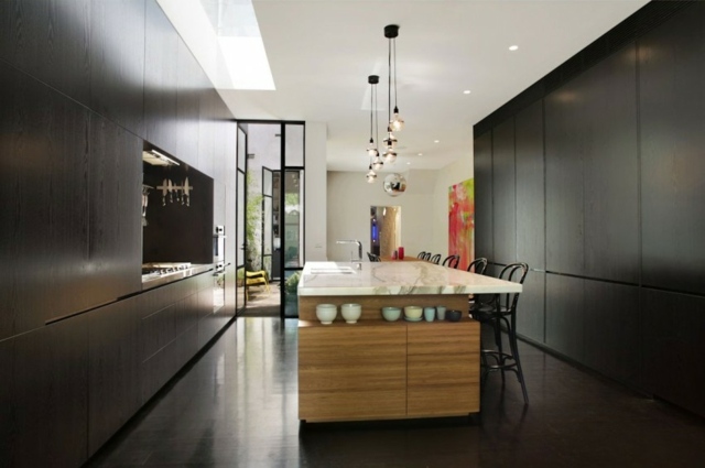 dark gray deco kitchen