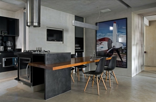 kitchen deco black gray