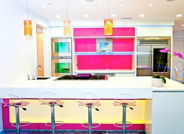 pink decoration kitchen