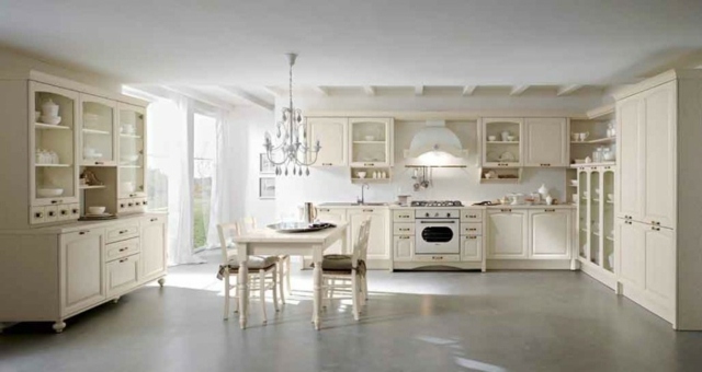 classic white design kitchen