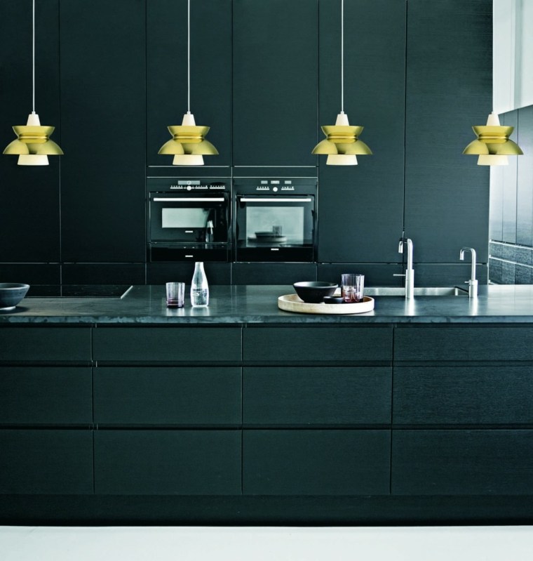 dark gray modern design kitchen