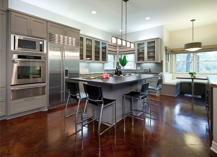 kitchen modern design gray