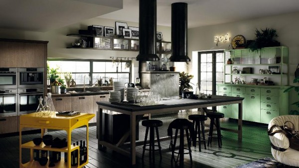 Scavolini Multicolored Kitchen Design