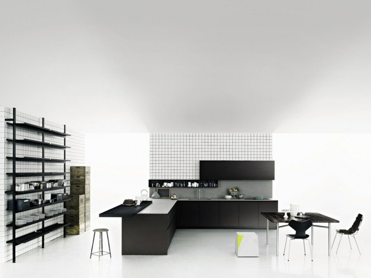 original design kitchen black Boffi